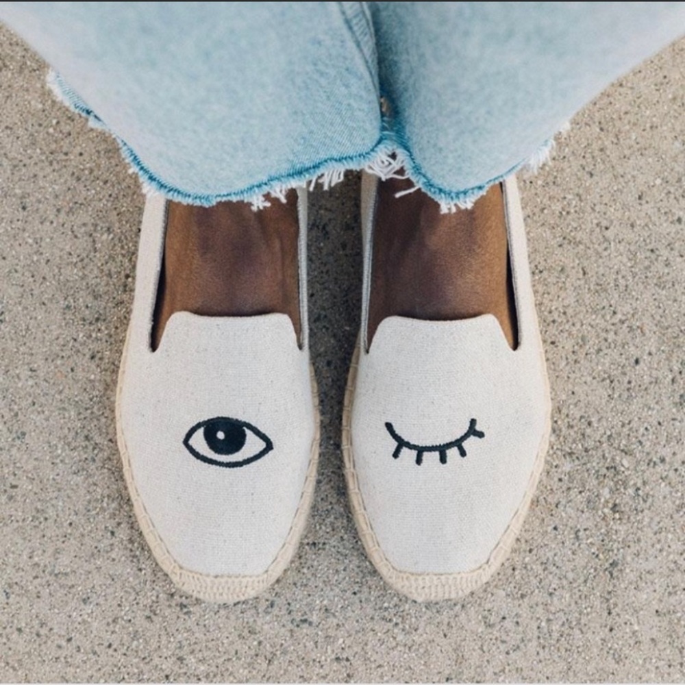Soludos Winking eye espadrilles